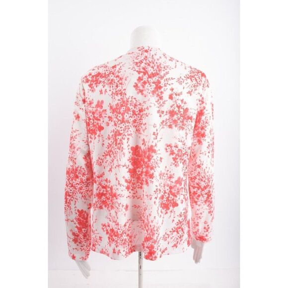 Vintage Marta D Womans Skirt Set Blouse Top Size 16 Red White Floral 3pcs - Picture 6 of 12